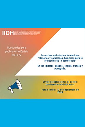Presentación de artículos para su Revista IIDH número 79.