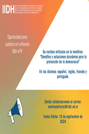 Presentación de artículos para su Revista IIDH número 79.
