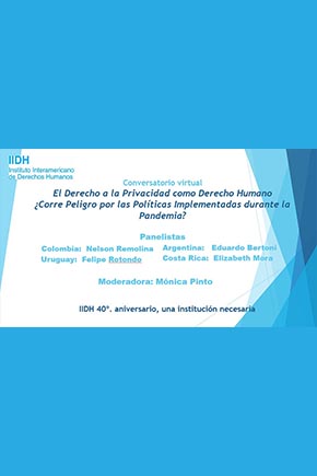 Conversatorio virtual sobre derecho a la privacidad