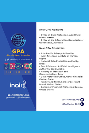 EL IIDH fue acreditado como Observador de la Asamblea Global de Privacidad