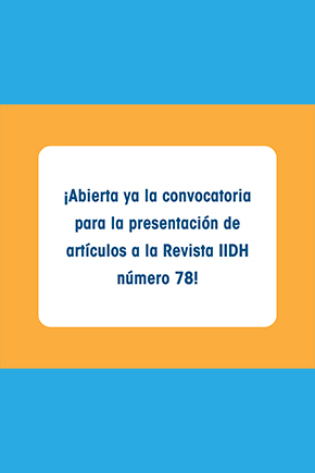 Presentación de artículos para su Revista IIDH número 78.