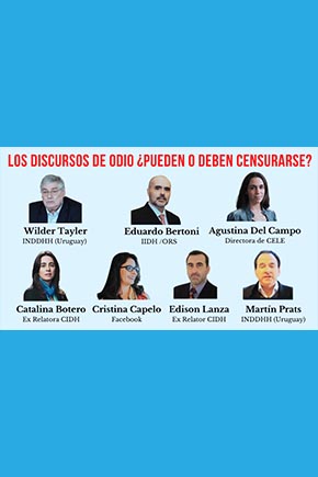 Seminario virtual sobre los discursos de odio y su relación con la libertad de expresión