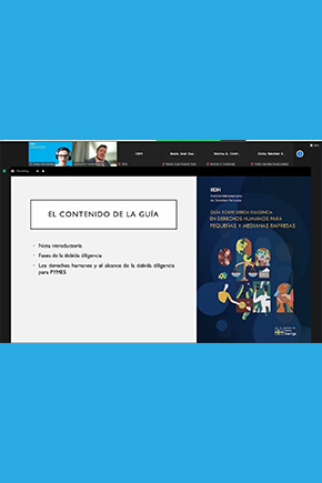Curso virtual: “Debida Diligencia en Derechos Humanos para pequeñas y medianas empresas”