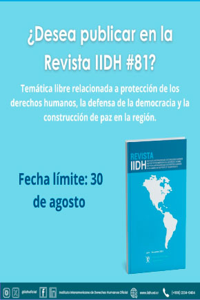 Presentación de artículos para la Revista IIDH número 81